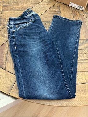 American Eagle Outfitters Dark Indigo Straight Leg Jeans